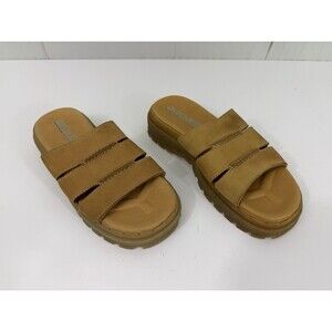 VTG Sketchers Jammers 90s Y2K Chunky  Platform Sandals Sliders Women’s Sz 7 Tan